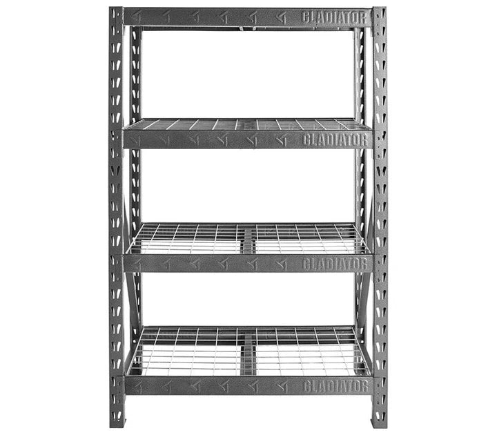 121.9 cm Wide Heavy Duty Rack with Four 18" Deep Shelves