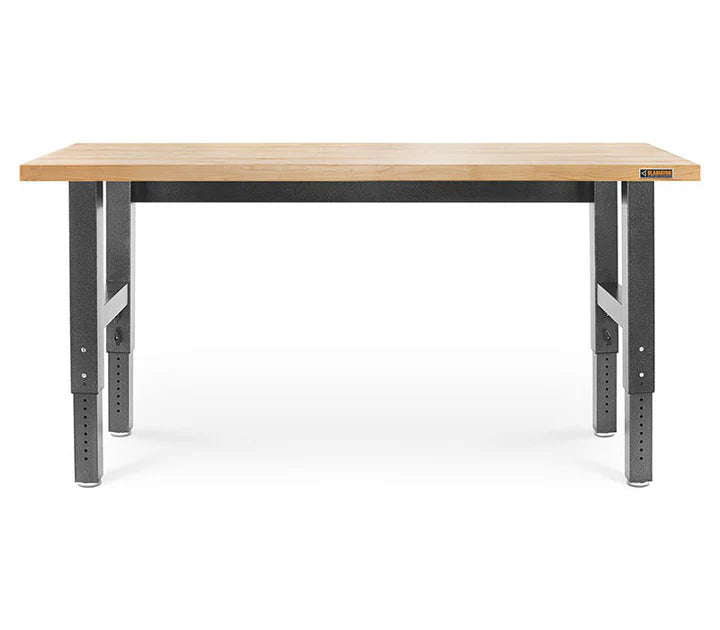 6' (182.9 cm) Wide Adjustable Height Hardwood Workbench