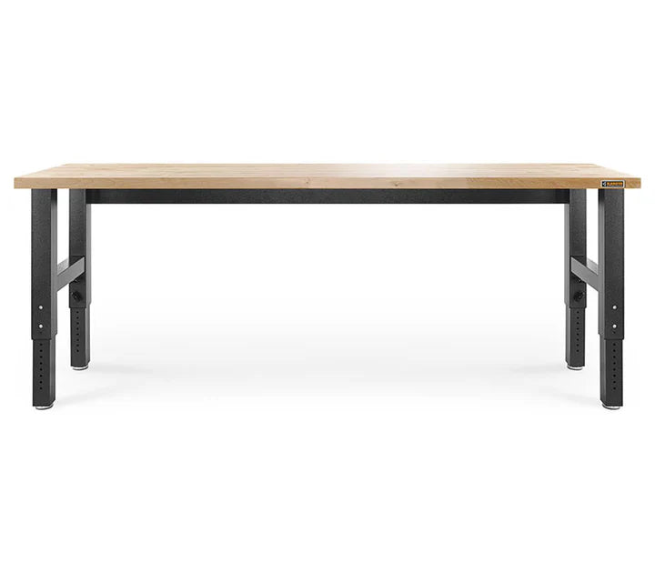 8' (243.8 cm)Wide Adjustable Height Hardwood Workbench