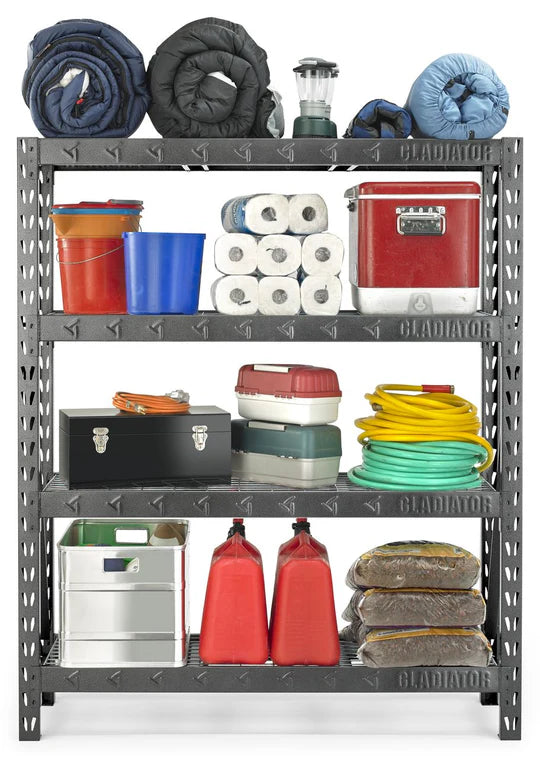 152.4 cm Wide Heavy Duty Rack with Four 18" Deep Shelves
