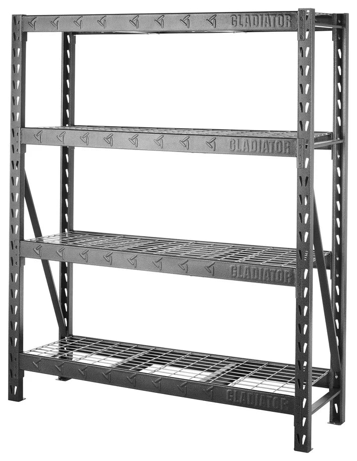152.4 cm Wide Heavy Duty Rack with Four 18" Deep Shelves
