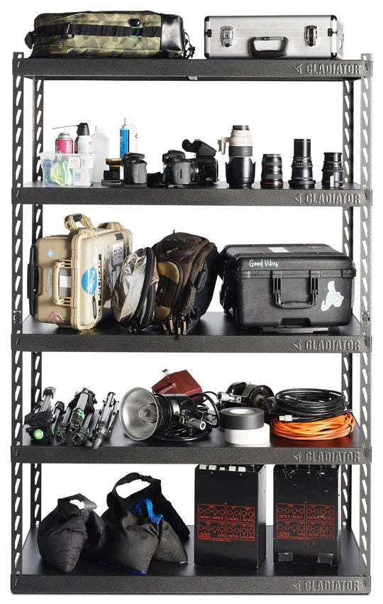 121.9 cm Wide EZ Connect Rack with Five 24" Deep Shelves