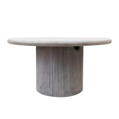 PATRAS ROUND CONCRETE TABLE GREY - 150CM