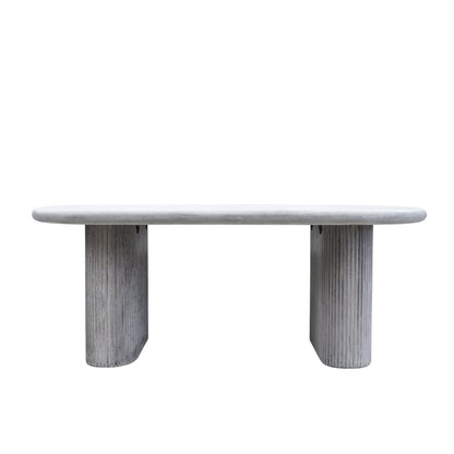 SOLONA OUTDOOR CONCRETE TABLE GREY - 200CM