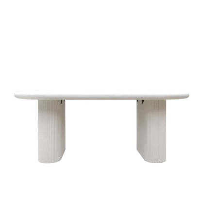 SOLONA OUTDOOR CONCRETE TABLE WHITE - 200CM