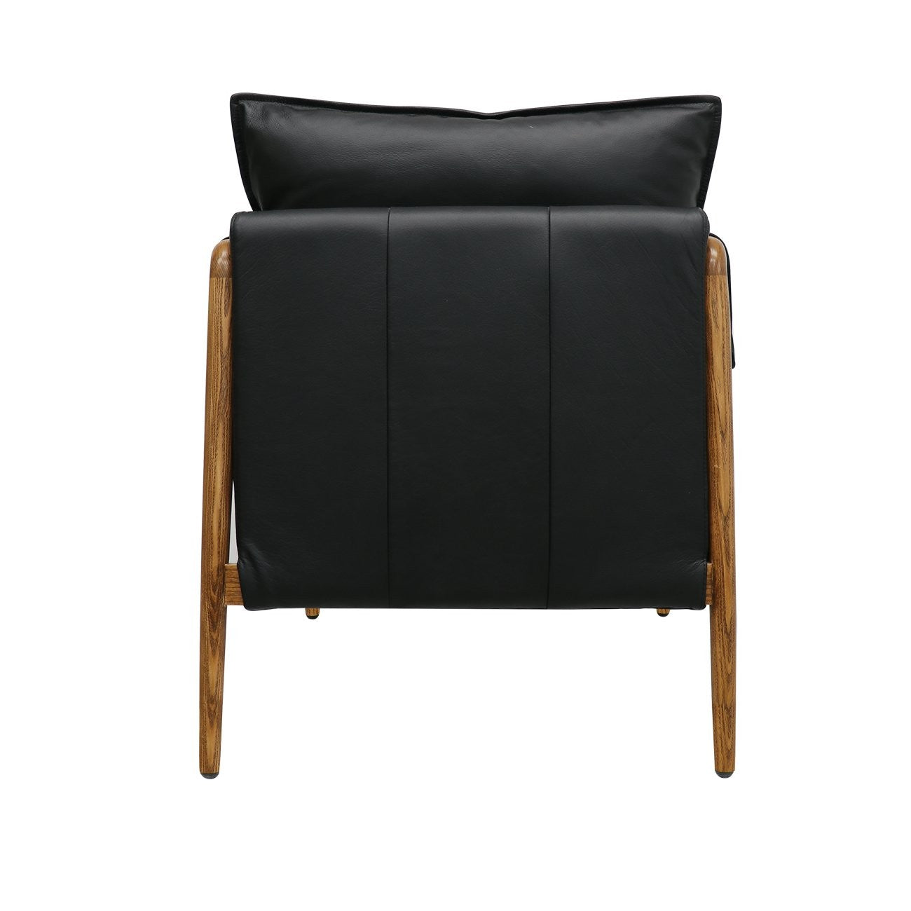 Saddle Armchair - Black Leather