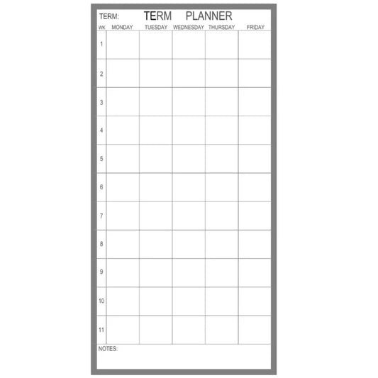 School Single Term Planner Whiteboard – Multiple Sizes