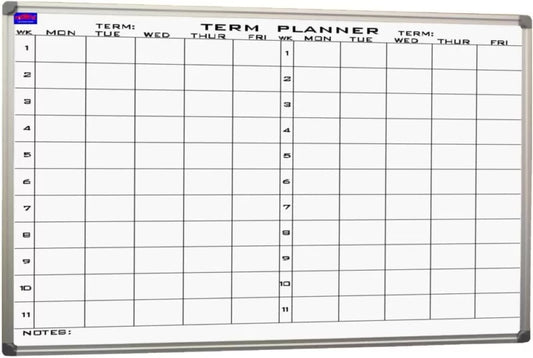School Two Term Planner Whiteboard – 1200x1200mm