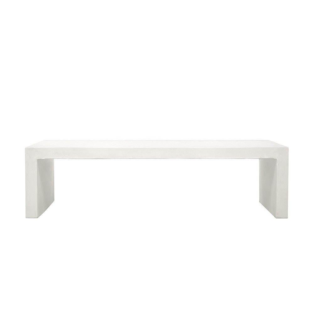 PALMA LONG BENCH WHITE - 160CM