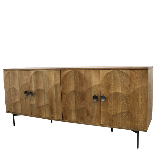 CASSIE CARVED OAK SIDEBOARD