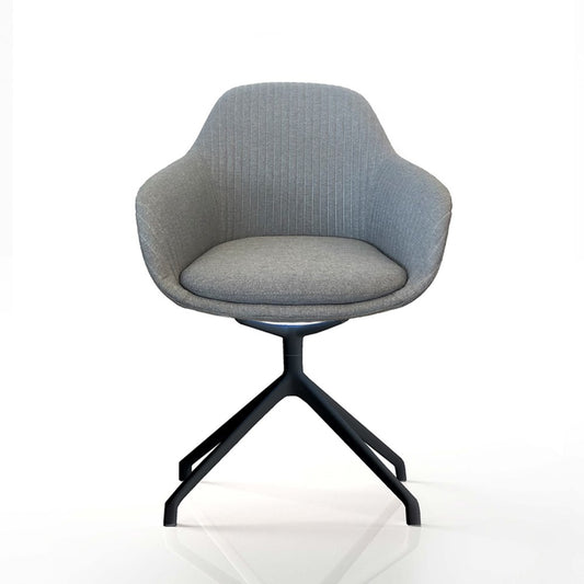 Ava Chair with Black Iron Base