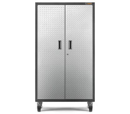 Mobile Storage Cabinet - Silver Tread