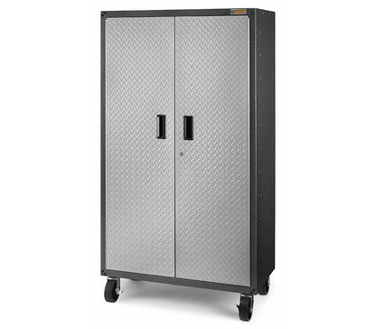 Mobile Storage Cabinet - Silver Tread