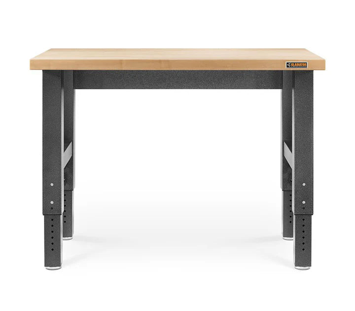 4' (121.9 cm) Wide Adjustable Height Hardwood Workbench