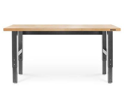 6' (182.9 cm) Wide Adjustable Height Hardwood Workbench