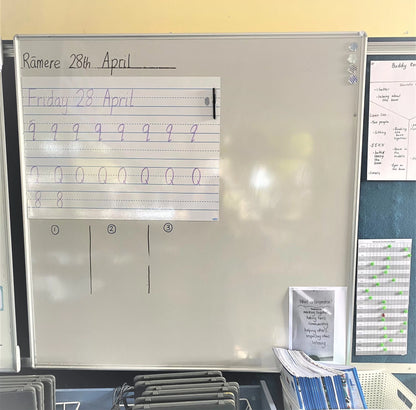 Lined Magnetic Whiteboard Sheet