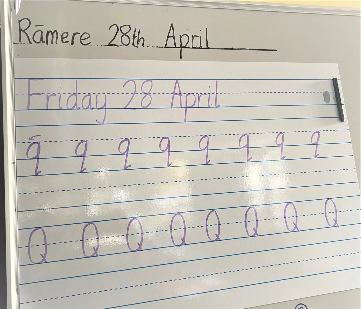 Lined Magnetic Whiteboard Sheet