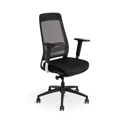 Brava Mesh Back Black Fabric Seat Task Chair - Unassembled