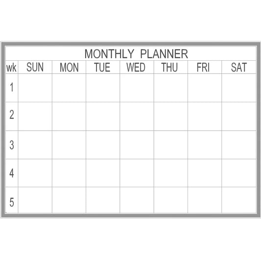 Month Planner Whiteboards – 600x900mm