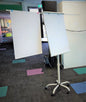 Porcelain Flipchart Easel with Arms on Castor Base