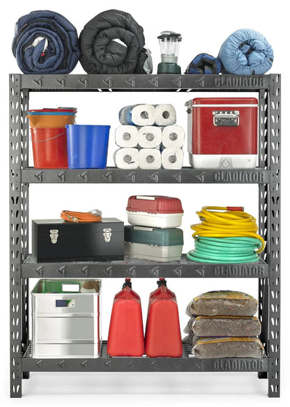 152.4 cm Wide Heavy Duty Rack with Four 18" Deep Shelves