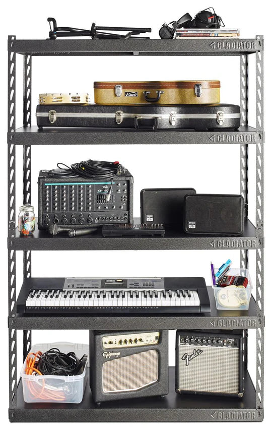 121.9 cm Wide EZ Connect Rack with Five 18" Deep Shelves