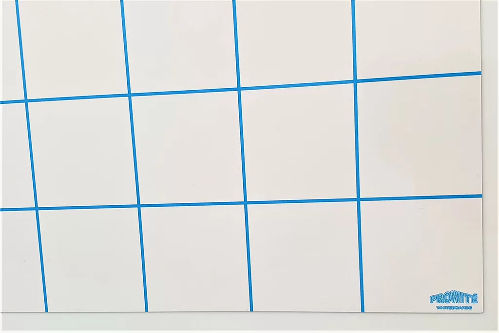 Magnetic Whiteboard Grid Sheet 50x70cm