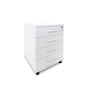 Sonic White 4-Drawer Mobile Storage Unit