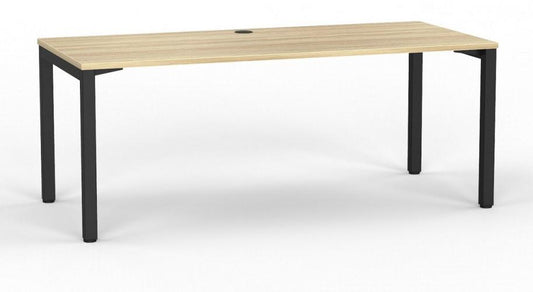 Cubit office desk Black -square steel desk frame- four desk top colours-