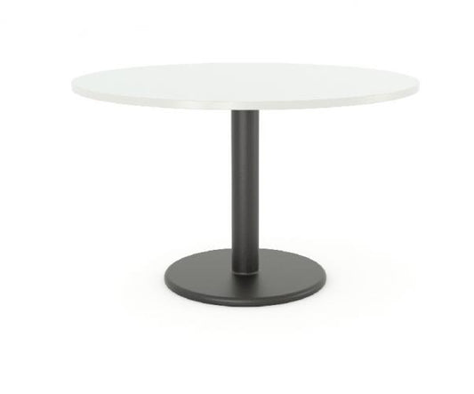 Cubit Polo round meeting table -1200 mm- steel Pedestal base round table