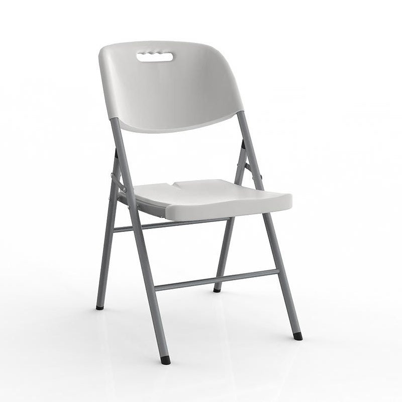 Deluxe Folding Chair-White Polyethylene-Cafeteria-training-Education-function chair