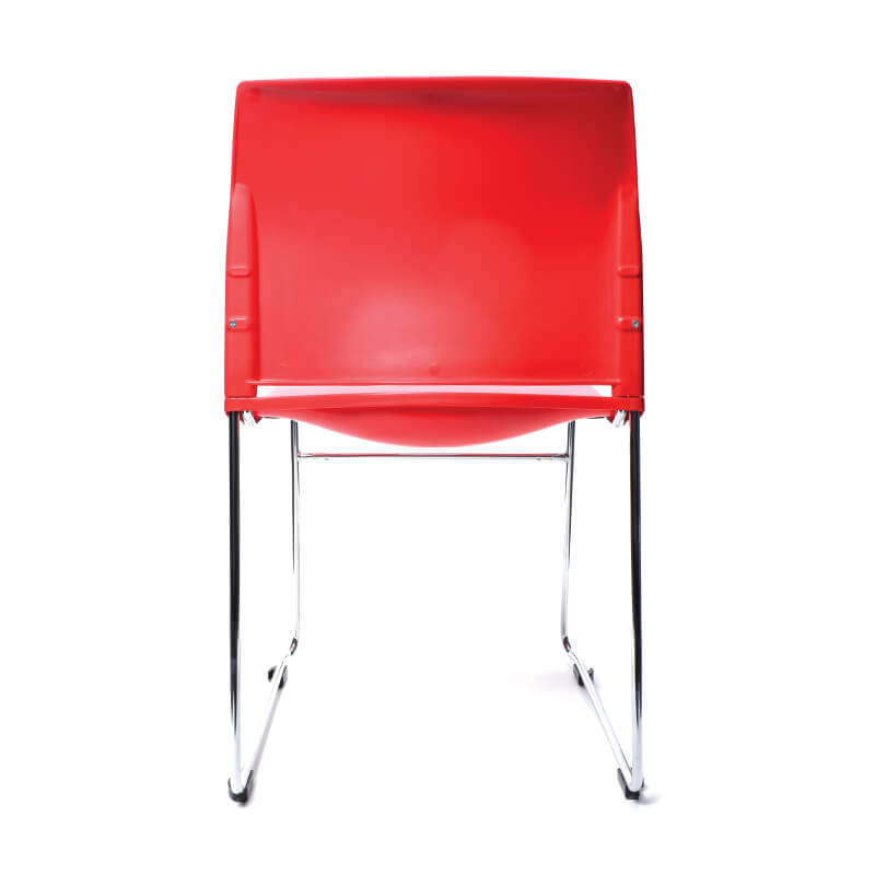 Envy stacking chair | chrome skid base | polypropylene shell- 4 colours| conference-meeting- hospitality-education |