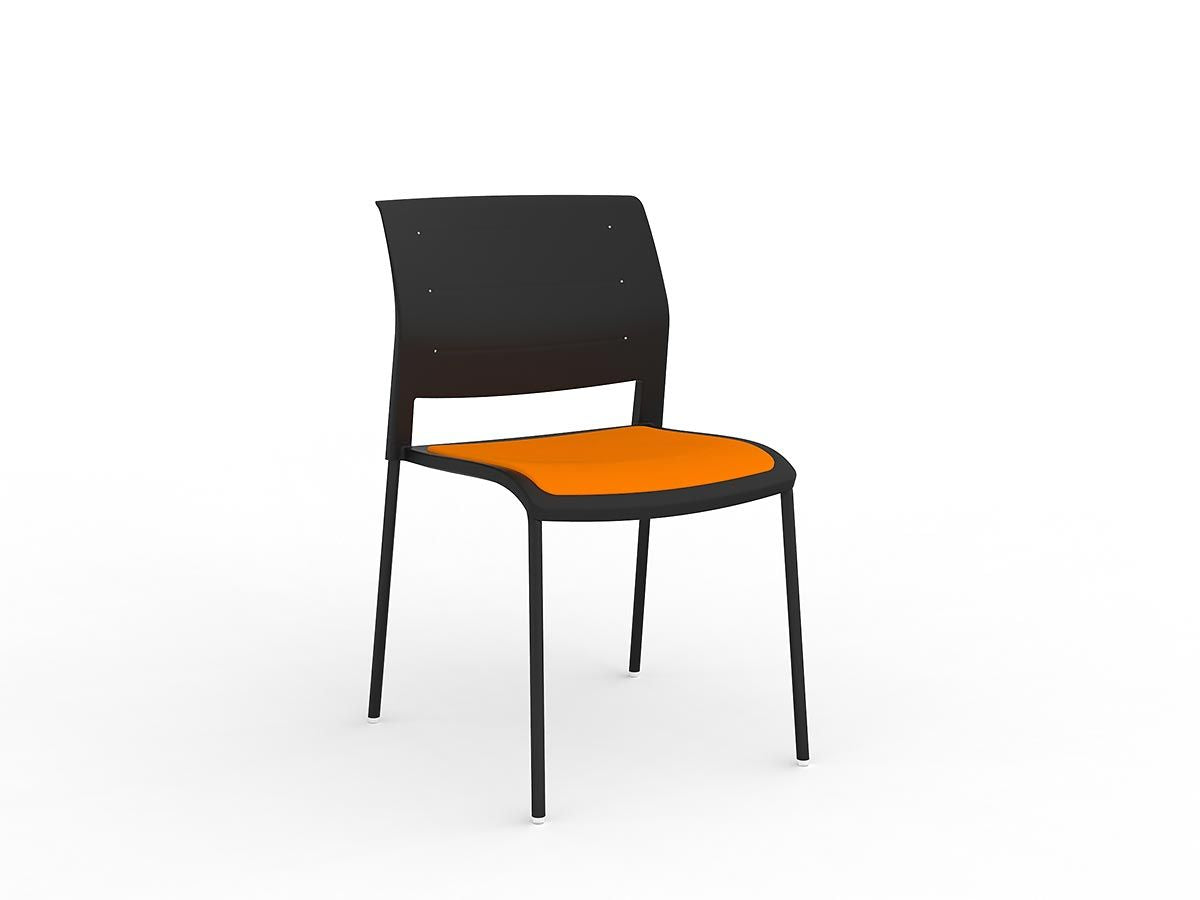 Game 4 leg stacker Visitor| Café- meeting chair|6 polypropylene shell colours
