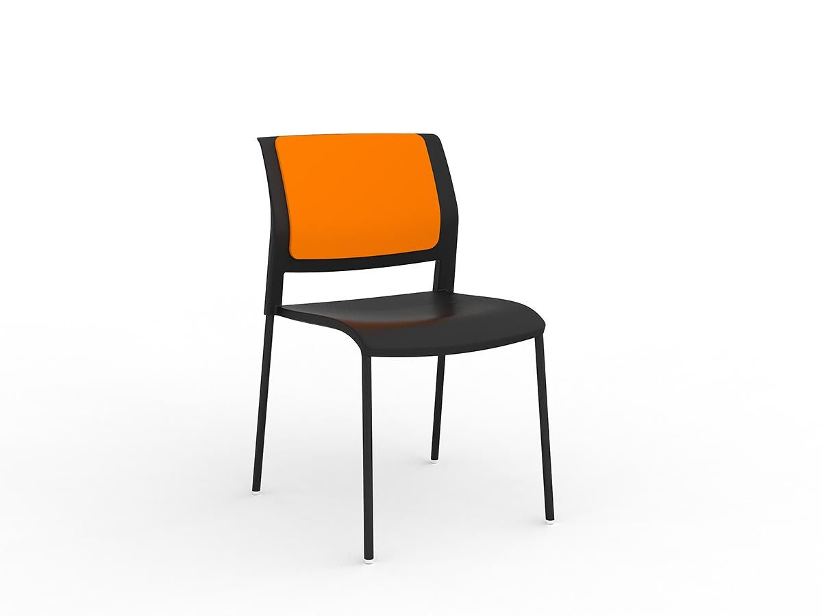 Game 4 leg stacker Visitor| Café- meeting chair|6 polypropylene shell colours