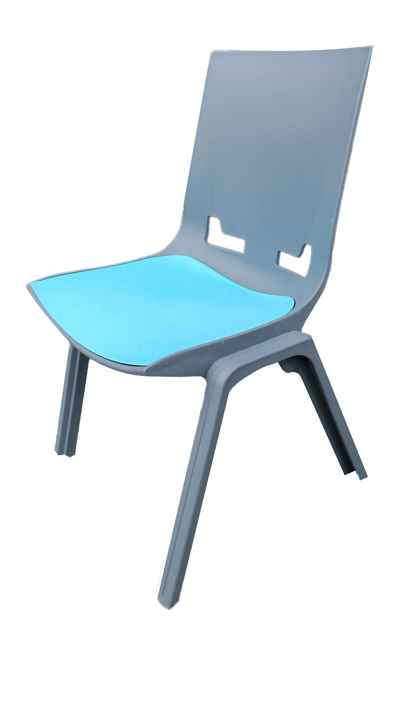 Hitch stacking 4 leg chair- stacking Polypropylene chair with colour options