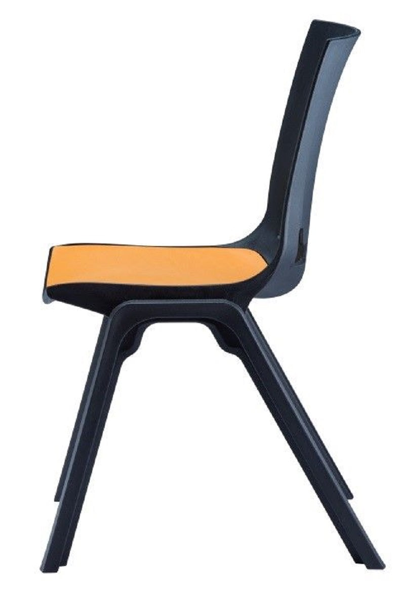 Hitch stacking 4 leg chair- stacking Polypropylene chair with colour options