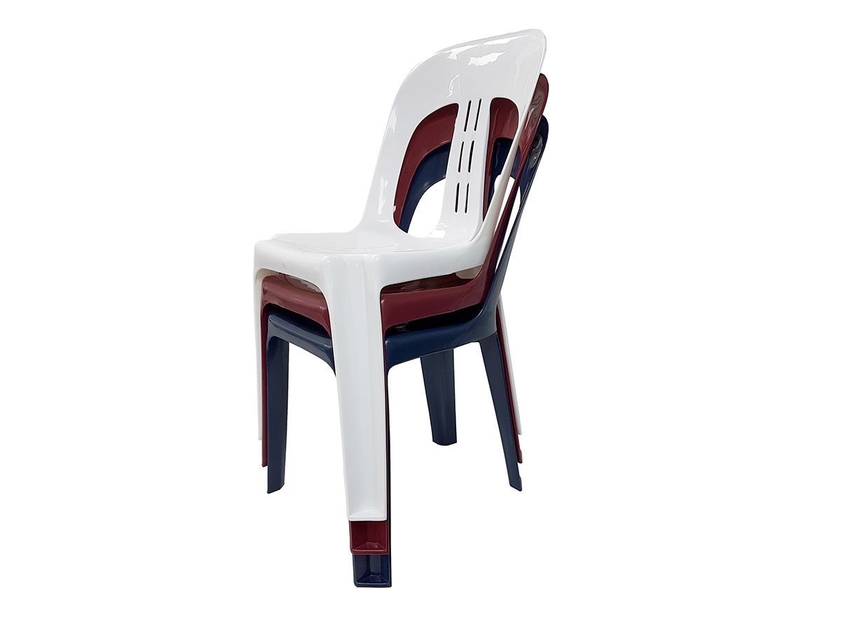 Inde Barrel Polypropylene stacker chair-3 UV stabilised colours-robust education-club chair