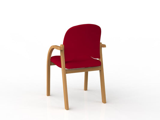 Jazmin Visitor chair – Tawa Timber Frame- classic stacking chair