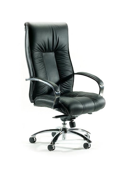 Legend executive high back chair with arms- Black PU leatherette
