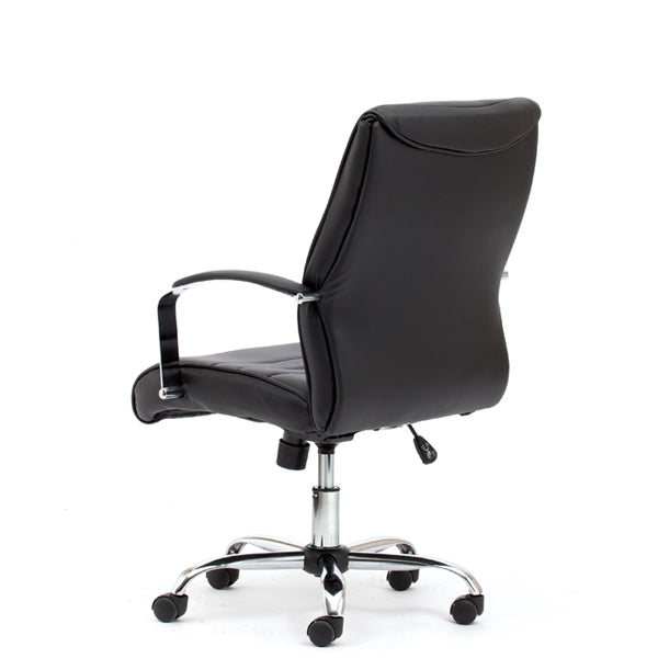 Monza Executive-meeting recliner chair with arms- Mid and High back|Black PU