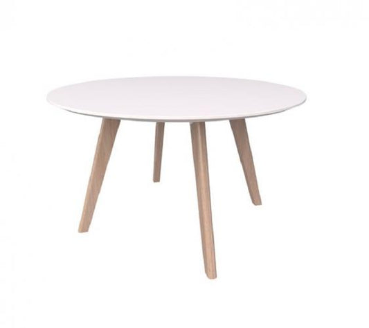 Oslo round meeting table -solid Ash timber legs-stylish 3 leg frame table